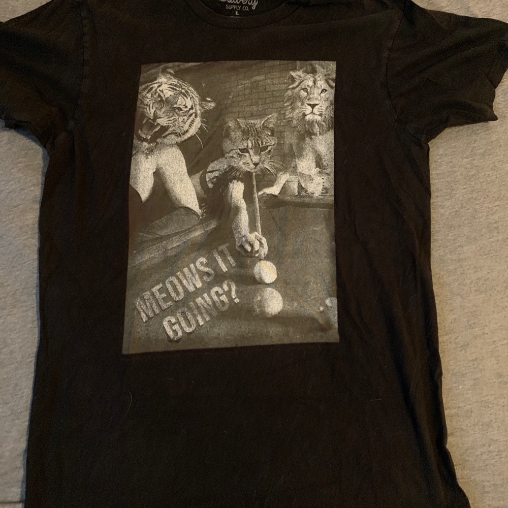 Bowery lion and kitten tee shirt